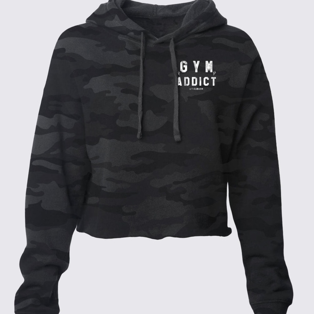 Gym Addict Lightweight Cropped Hoodie